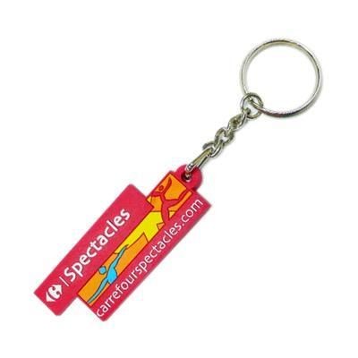 Branded Promotional 2D PVC BESPOKE KEYRING Keyring From Concept Incentives.