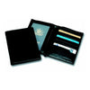 Branded Promotional SANDRINGHAM NAPPA LEATHER DELUXE PASSPORT WALLET in Black Passport Holder Wallet From Concept Incentives.