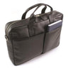 Branded Promotional SANDRINGHAM NAPPA LEATHER COMMUTER BAG in Soft Touch Genuine Leather Bag From Concept Incentives.