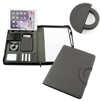 Branded Promotional JTEC A4 TECHNOLOGY PORTFOLIO with Tablet Pocket & Concealed Carry Handles Conference Folder From Concept Incentives.