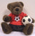 Branded Promotional FOOTBALL TEDDY SOFT TOY Soft Toy From Concept Incentives.