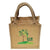 Branded Promotional MINI JUTE SHOPPER TOTE BAG in Natural Bag From Concept Incentives.