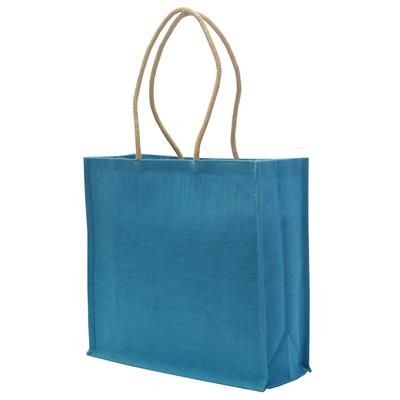 Branded Promotional TATTON DYED JUTE TOTE BAG - EXTRA LARGE Bag From Concept Incentives.