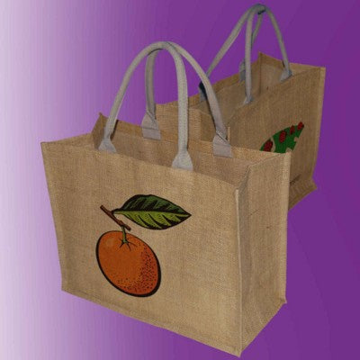 Branded Promotional TATTON JUTE TOTE BAG FOR LIFE - EXTRA LARGE Bag From Concept Incentives.