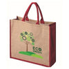 TATTON JUTE TOTE SHOPPER TOTE BAG FOR LIFE with Dyed Gusset & Handles