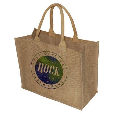 Branded Promotional TATTON JUTE TOTE BAG FOR LIFE Bag From Concept Incentives.