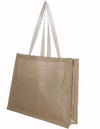 Branded Promotional TATTON TAPE HANDLE JUTE BAG Bag From Concept Incentives.