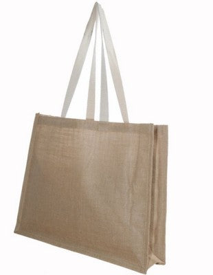 Branded Promotional TATTON TAPE HANDLE JUTE BAG Bag From Concept Incentives.