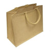 Branded Promotional OAK LARGE LAMINATED JUTE SHOPPER Bag From Concept Incentives.