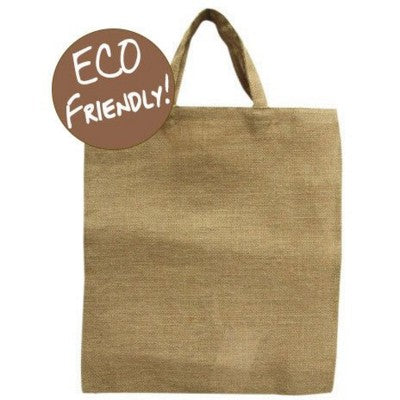 Branded Promotional NATURAL JUTE FULLY BIO-DEGRADABLE ECO SHOPPER TOTE BAG Bag From Concept Incentives.