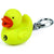 Branded Promotional QUACK DUCK KEYHOLDER KEYRING in Yellow & Orange Keyring From Concept Incentives.