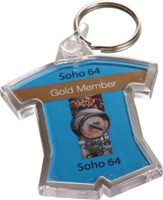 Branded Promotional SPORTS KIT SHAPE PLASTIC KEYRING Keyring From Concept Incentives.