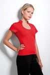 Branded Promotional KUSTOM KIT LADIES KEYHOLE NECK CORPORATE TOP Ladies Top From Concept Incentives.