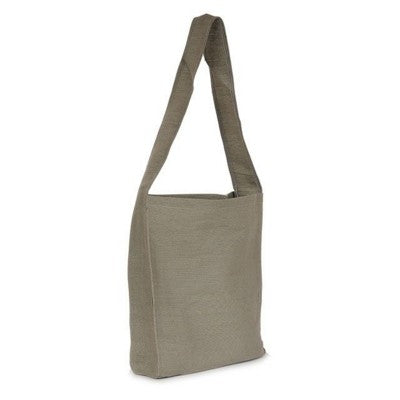 Branded Promotional KASUKU JUTE & COTTON MIX STYLISH SHOULDER BAG in Grey Bag From Concept Incentives.