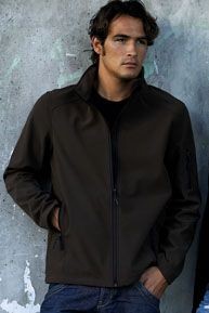 Branded Promotional KARIBAN SOFT SHELL JACKET Jacket From Concept Incentives.