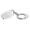 Branded Promotional KEYRING with LED Light in White Keyring From Concept Incentives.