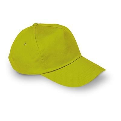 Branded Promotional BASEBALL CAP in Lime Baseball Cap From Concept Incentives.