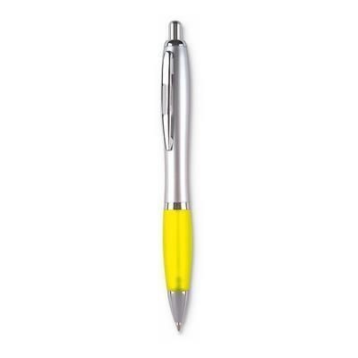 Branded Promotional RIO BALL PEN in Yellow Pen From Concept Incentives.