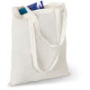 Branded Promotional SHOPPER COTTON TOTE BAG with Long Handles in Beige Bag From Concept Incentives.