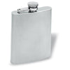 Branded Promotional SLIM SINGLE LAYER HIP FLASK in Matt Silver Hip Flask From Concept Incentives.