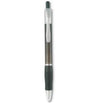 Branded Promotional BALL PEN with Rubber Grip in Translucent Grey Pen From Concept Incentives.