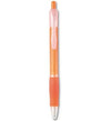 Branded Promotional BALL PEN with Rubber Grip in Translucent Orange Pen From Concept Incentives.