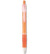 Branded Promotional BALL PEN with Rubber Grip in Translucent Orange Pen From Concept Incentives.