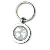 Branded Promotional GLOBE METAL KEYRING in Silver Keyring From Concept Incentives.