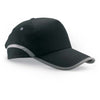 Branded Promotional COTTON BASEBALL CAP in Black Baseball Cap From Concept Incentives.