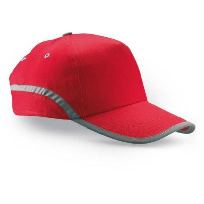 Branded Promotional COTTON BASEBALL CAP in Red Baseball Cap From Concept Incentives.