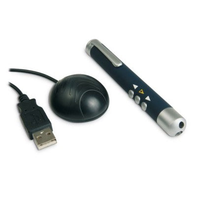 Branded Promotional RADIO REMOTE CONTROLLED LASER POINTER in Blue Slide Presentation Controller From Concept Incentives.