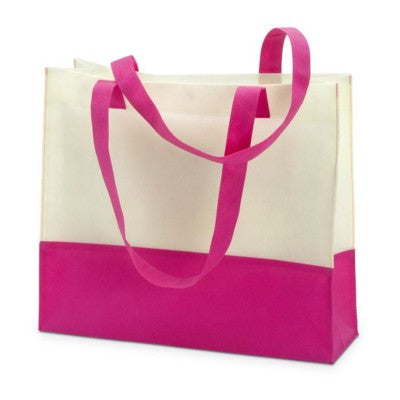 Branded Promotional NON WOVEN SHOPPER TOTE OR BEACH BAG in Blue Bag From Concept Incentives.