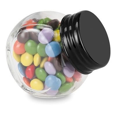 Branded Promotional CHOCOLATE in Glass Holder in Black Chocolate From Concept Incentives.