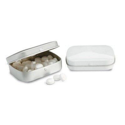 Branded Promotional EASY TIN with Mints in White Mints From Concept Incentives.