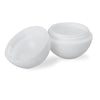 Branded Promotional FLAVOURED LIP BALM in Round Pot in White Lip Balm From Concept Incentives.