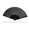 Branded Promotional CONCERTINA HAND FAN in Black Fan From Concept Incentives.