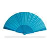 Branded Promotional CONCERTINA HAND FAN in Blue Fan From Concept Incentives.