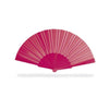 Branded Promotional CONCERTINA HAND FAN in Fuchsia Pink Fan From Concept Incentives.