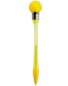 Branded Promotional LIGHT BULB BALL PEN in Yellow Pen From Concept Incentives.