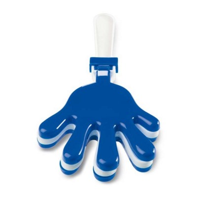 Branded Promotional HAND CLAPPER NOISE MAKER in Blue Noise Maker From Concept Incentives.