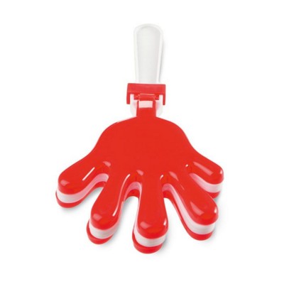 Branded Promotional HAND CLAPPER NOISE MAKER in Red Noise Maker From Concept Incentives.