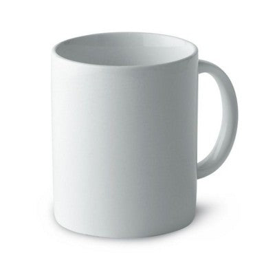 Branded Promotional DUBLIN CLASSICAL CERAMIC POTTERY MUG in Box in White Mug From Concept Incentives.