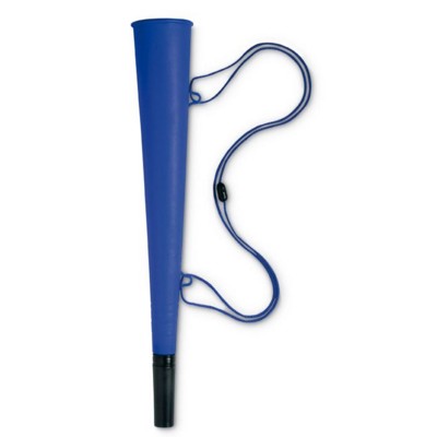 Branded Promotional ARRIBBA STADIUM HORN NOISE MAKER with Lanyard in Blue Noise Maker From Concept Incentives.