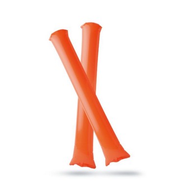 Branded Promotional BAMBAM INFLATABLE CHEERING THUNDER STICK in Orange Noise Maker From Concept Incentives.