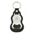 Branded Promotional KEYRING BOTTLE OPENER in Black Bottle Opener From Concept Incentives.