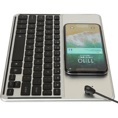 Branded Promotional BLUETOOTH KEYBOARD with Wireless Charger with Panel Computer Keyboard From Concept Incentives.