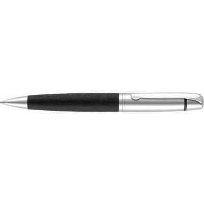 Branded Promotional KNIGHTSBRIDGE METAL BALL PEN in Black & Silver Pen From Concept Incentives.