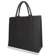 Branded Promotional KIBOKO LAMINATED CANVAS SHOPPER TOTE BAG with Short Corded Handles in Black Bag From Concept Incentives.