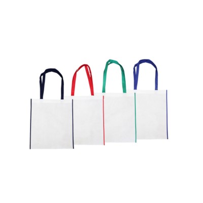 Branded Promotional KIMA NON WOVEN PP BAG with Matching Trim & Long Handles Bag From Concept Incentives.