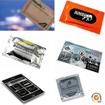 Branded Promotional SACHET & WET WIPE TISSUE PACK with Sags Certification Wet Wipe From Concept Incentives.